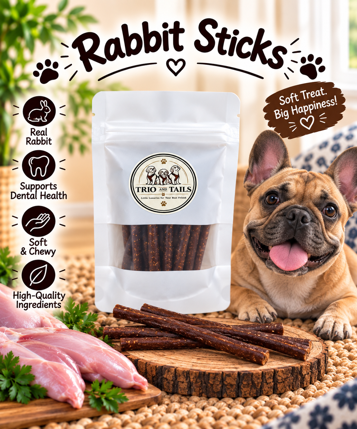 Rabbit Sticks | Natural Treats for Dogs